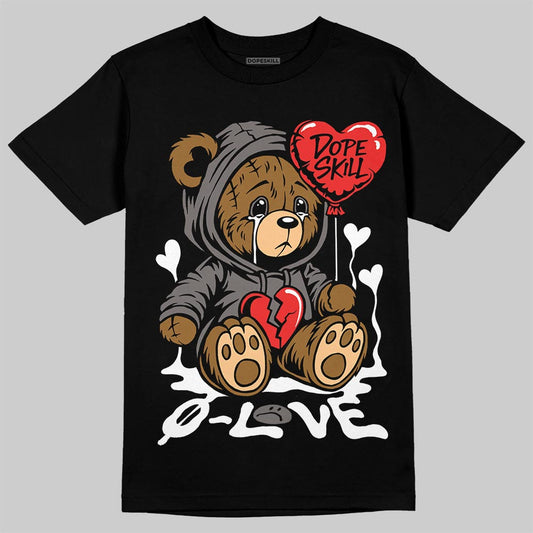 Jordan 4 Retro Cave Stone DopeSkill T-Shirt Broken Bear Graphic Streetwear - Black