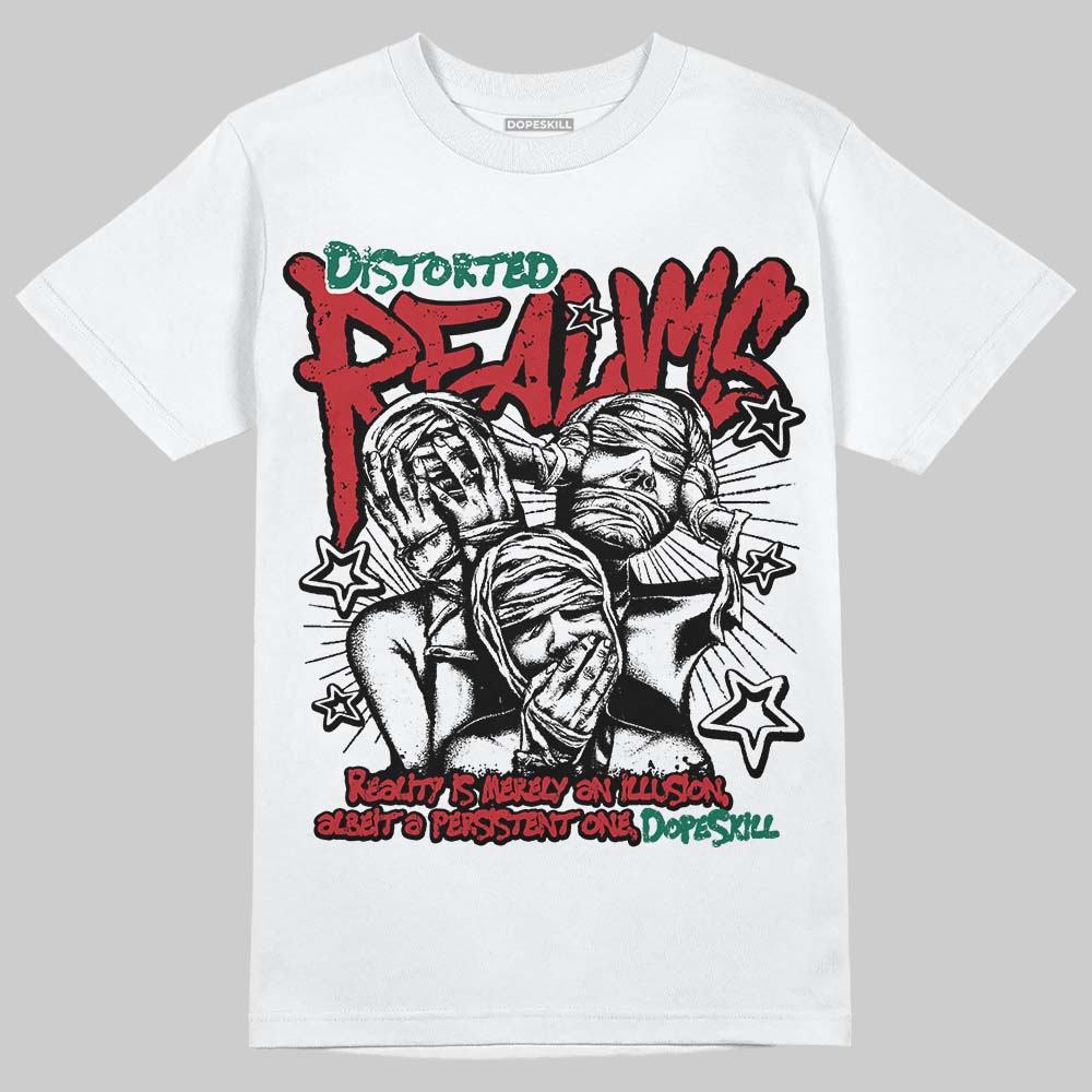 Jordan 3 Mexico 'El Vuelo' DopeSkill T-Shirt Distorted Realms Graphic Streetwear - White
