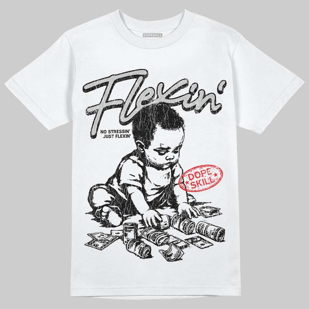 Air Foamposite One 'Triple White' DopeSkill T-Shirt Flexin' Graphic Streetwear - White