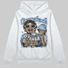 Jordan 5 Black University Blue DopeSkill Hoodie Sweatshirt Overstack Graphic Streetwear - White 