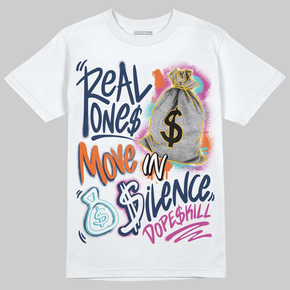 Air Max 1 'San Diego Padres' DopeSkill T-Shirt Real Ones Move In Silence Graphic Streetwear - White