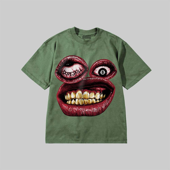 SMILE'S A LIE DopeSkill Premium T-shirt Streetwear - Moss