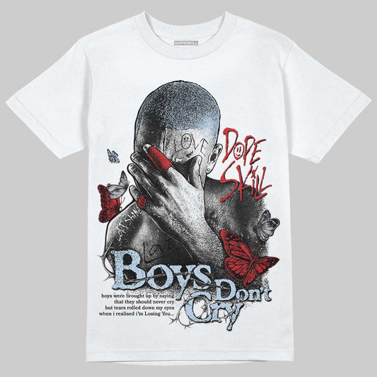 Jordan 5 Retro OG Black Metallic Reimagined DopeSkill T-Shirt Boys Don't Cry Graphic Streetwear - White