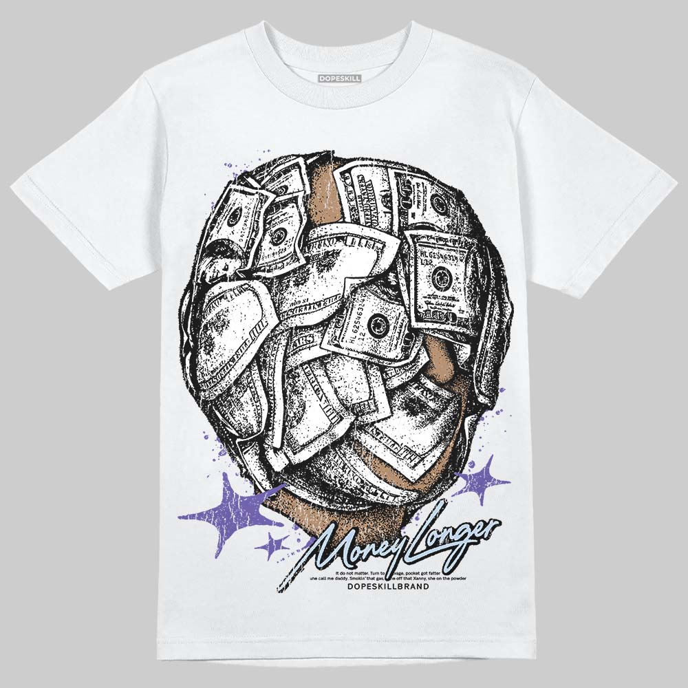 Jordan 5 OG “Grape” DopeSkill T-Shirt Money Longer Graphic Streetwear - White