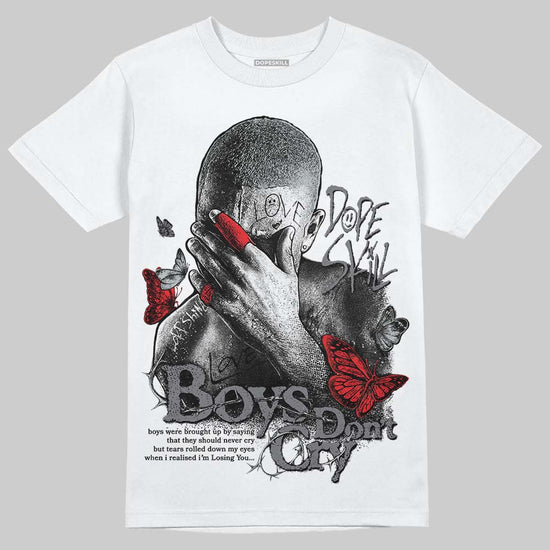 Jordan 4 “Fear” DopeSkill T-Shirt Boys Don't Cry Graphic Streetwear - White