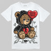 Jordan 4 “White Thunder” DopeSkill T-Shirt Broken Bear Graphic Streetwear - White