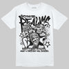 Jordan 11 TD Cleats "Patent Black" DopeSkill T-Shirt Distorted Realms Graphic Streetwear - White 