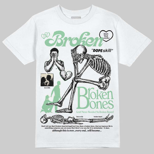 Asics Gel-Kayano 12.1 White/Menthol DopeSkill T-Shirt Broken Bones Graphic Streetwear - White