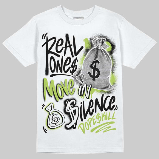 Air Foamposite Pro "Voltage" DopeSkill T-Shirt Real Ones Move In Silence Graphic Streetwear - White