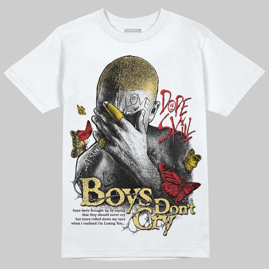 Quai 54 x Air Jordan 1 Retro Low OG Tour Yellow Black DopeSkill T-Shirt Boys Don't Cry Graphic Streetwear - White