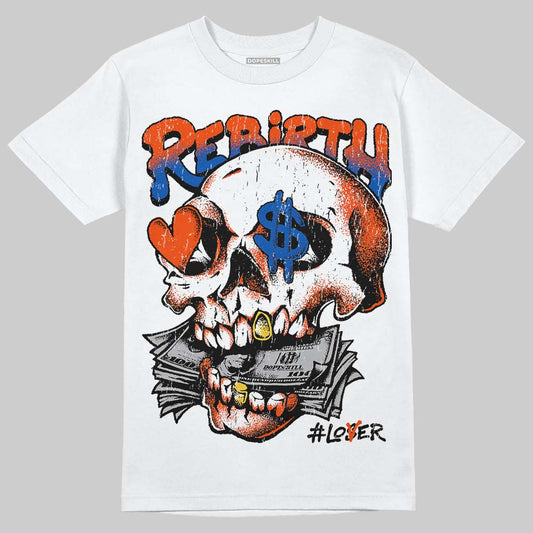 Jordan 3 Knicks DopeSkill T-Shirt Rebirth Graphic Streetwear - White 