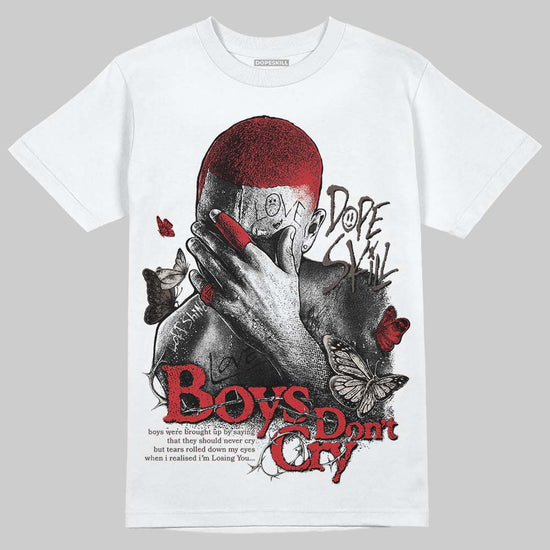 Adidas Samba OG Cloud White Better Scarlet Supplier Colour DopeSkill T-Shirt Boys Don't Cry Graphic Streetwear - White