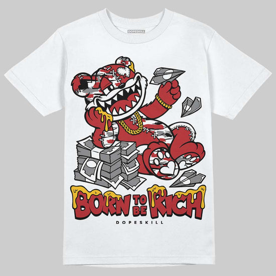 Jordan 8 Retro Bugs Bunny (2025) DopeSkill T-Shirt Born To Be Rich Graphic Streetwear - White