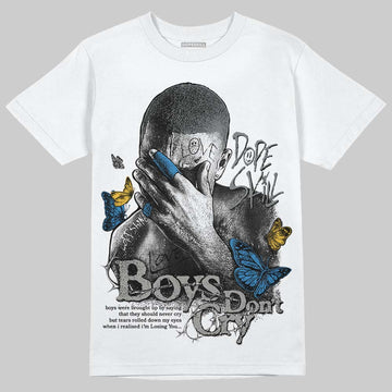 Jordan 9 Cool Grey DopeSkill T-Shirt Boys Don't Cry Graphic Streetwear - White 