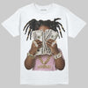 Awake NY x Air Jordan 5 Arctic Pink DopeSkill T-Shirt Rich Youth Graphic Streetwear - White 