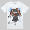Jordan 5 Black University Blue DopeSkill T-Shirt Key of Life Graphic Streetwear - White