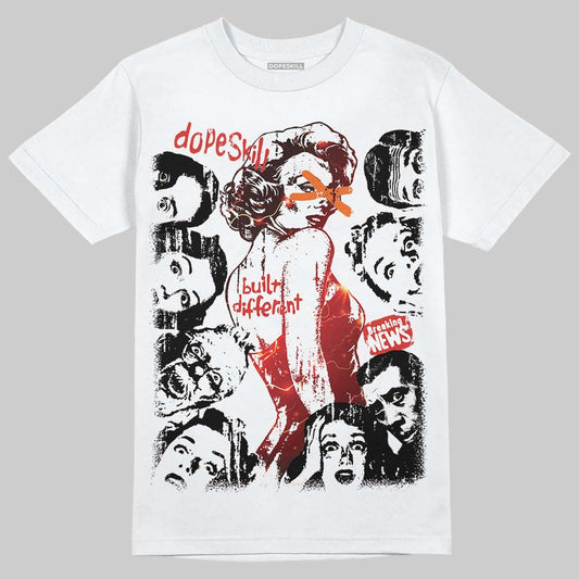 Air Foamposite One Stranger Things DopeSkill T-Shirt Built Different Graphic Streetwear - White 