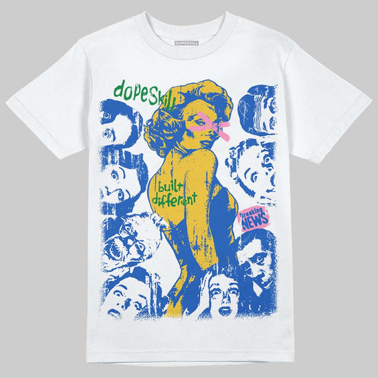 Jordan 3 “Brazil” DopeSkill T-Shirt Built Different Graphic Streetwear - White