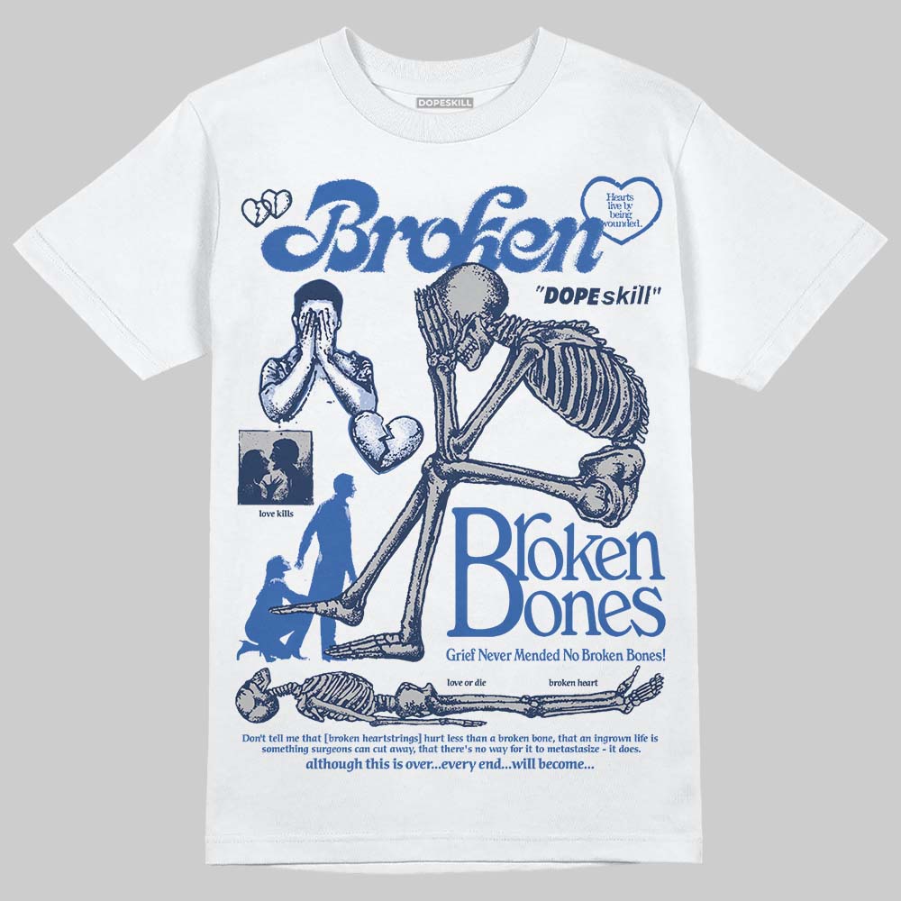 ASICS Gel-Nimbus 10.1 Invincible HTTP 404 Blue DopeSkill T-Shirt Broken Bones Graphic Streetwear - WHite 