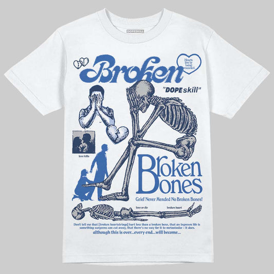 ASICS Gel-Nimbus 10.1 Invincible HTTP 404 Blue DopeSkill T-Shirt Broken Bones Graphic Streetwear - WHite 