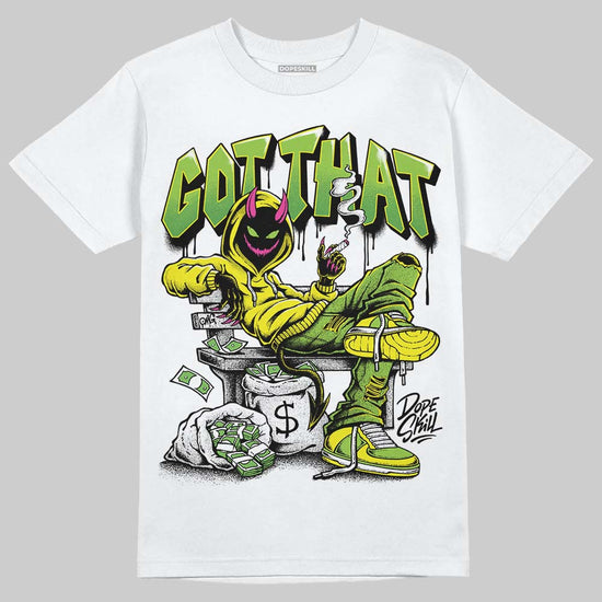 Neon Green Sneakers DopeSkill T-Shirt Got That Graphic Streetwear - White