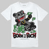 Jordan 4 “Black Cat” (2025) DopeSkill T-Shirt Born To Be Rich Graphic Streetwear - White
