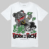 Jordan 10 Retro Shadow (2025) DopeSkill T-Shirt Born To Be Rich Graphic Streetwear - White