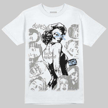 Jordan 5 "White Metallic" DopeSkill T-Shirt Built Different Graphic Streetwear - White
