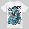 Jordan 11 Retro Gamma Blue (2025) DopeSkill T-Shirt Grind Pray Graphic Streetwear - White