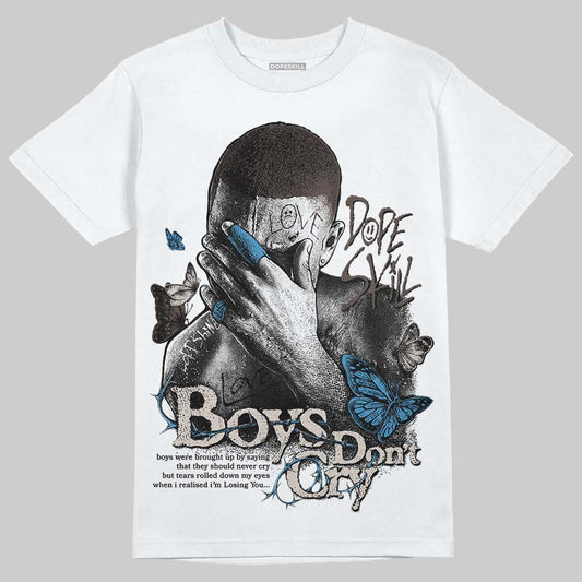 Adidas Samba OG White Black Clear Granite DopeSkill T-Shirt Boys Don't Cry Graphic Streetwear - White