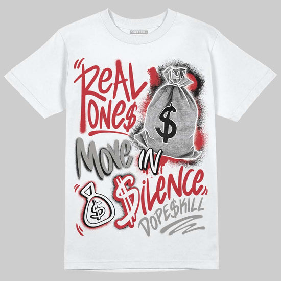 Air Max 95 Big Bubble Comet Red DopeSkill T-Shirt Real Ones Move In Silence Graphic Streetwear - White