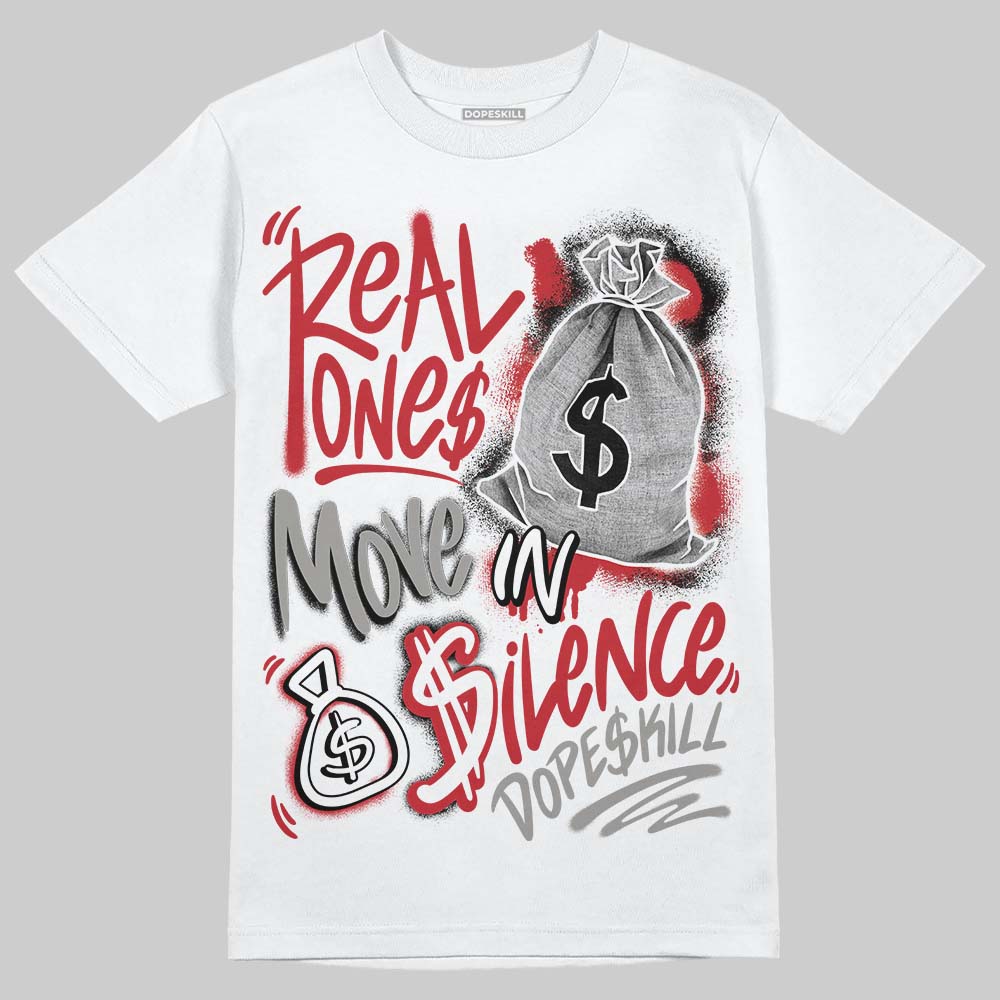 Air Max 95 Big Bubble Comet Red DopeSkill T-Shirt Real Ones Move In Silence Graphic Streetwear - White