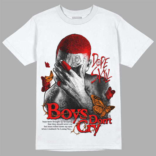 Jordan 1 Retro High OG "Satin Bred" DopeSkill T-Shirt Boys Don't Cry Graphic Streetwear - White