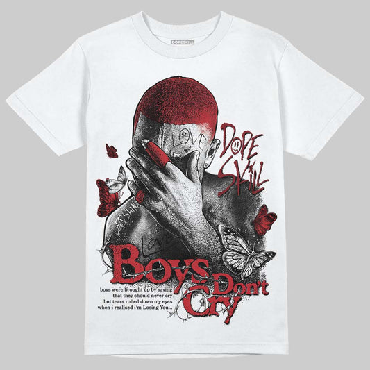 Jordan 1 High OG “Ruby” DopeSkill T-Shirt Boys Don't Cry Graphic Streetwear - White