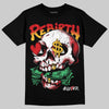 Jordan 7 Miro Olympic DopeSkill T-Shirt Rebirth Graphic Streetwear - Black
