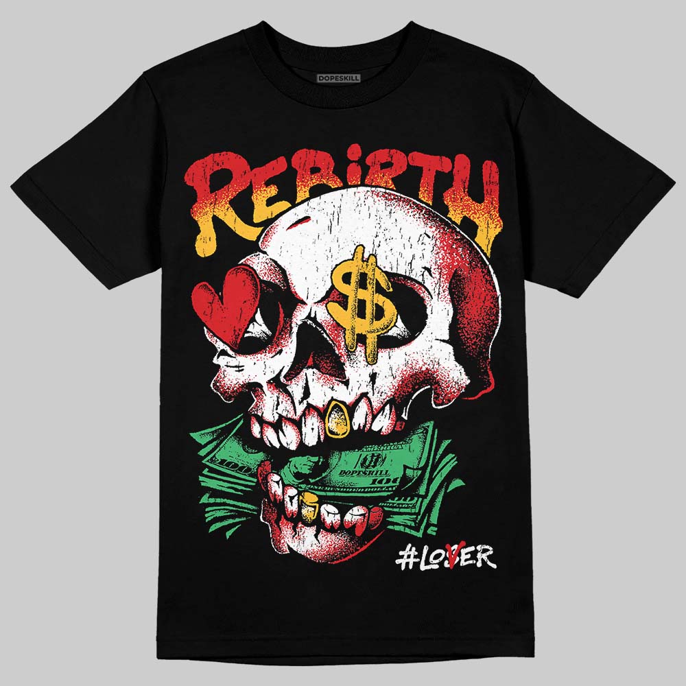 Jordan 7 Miro Olympic DopeSkill T-Shirt Rebirth Graphic Streetwear - Black