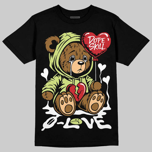 Jordan 5 “Luminous Green” DopeSkill T-Shirt Broken Bear Graphic Streetwear - black