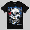 Jordan 3 "True Blue" DopeSkill T-Shirt Rebirth Graphic Streetwear - Black