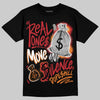Jordan 5 "Sunset" DopeSkill T-Shirt Real Ones Move In Silence Graphic Streetwear - Black