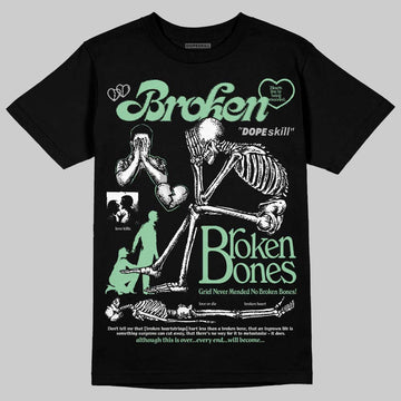 Asics Gel-Kayano 12.1 White/Menthol DopeSkill T-Shirt Broken Bones Graphic Streetwear - Black