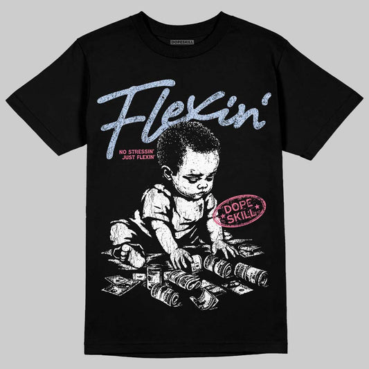 Jordan 3 GS “Cobalt Bliss” DopeSkill T-Shirt Flexin' Graphic Streetwear  - black