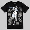 Jordan 5 "White Metallic" DopeSkill T-Shirt Built Different Graphic Streetwear - Black