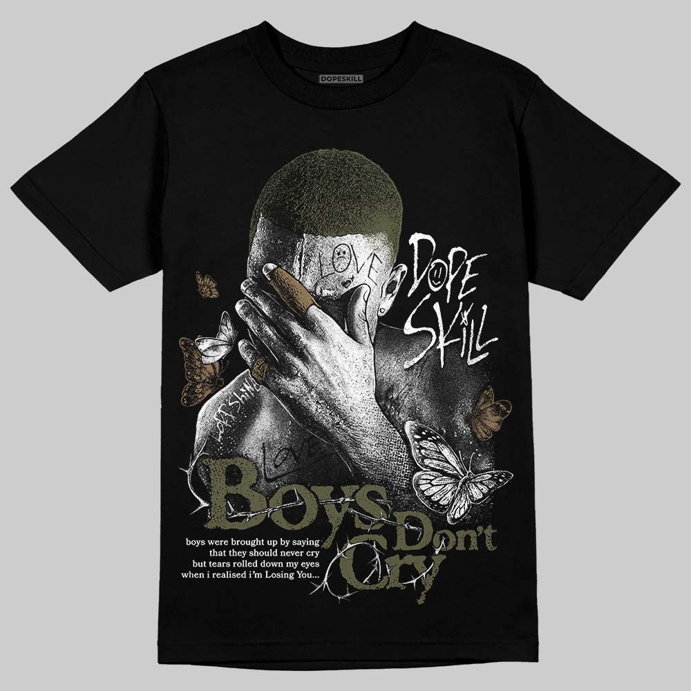 Adidas Samba OG Focus Olive Gum DopeSkill T-Shirt Boys Don't Cry Graphic Streetwear - black