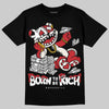 Jordan 4 “Flight Club” DopeSkill T-Shirt Born To Be Rich Graphic Streetwear - Black
