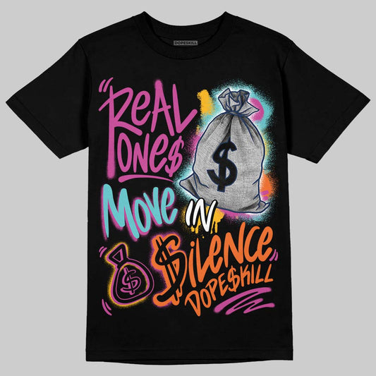 Air Max 1 'San Diego Padres' DopeSkill T-Shirt Real Ones Move In Silence Graphic Streetwear - Black