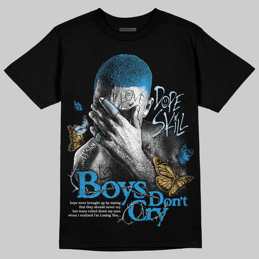 Jordan 4 Denim “Worn Blue” DopeSkill T-Shirt Boys Don't Cry Graphic Streetwear - Black