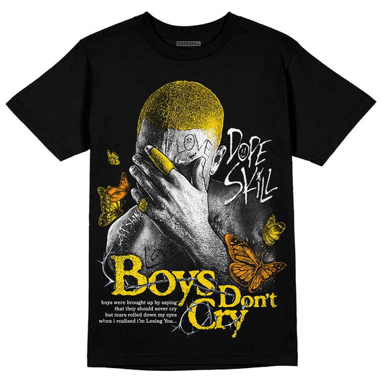 Jordan 6 “Yellow Ochre” DopeSkill T-Shirt Boys Don't Cry Graphic Streetwear - Black