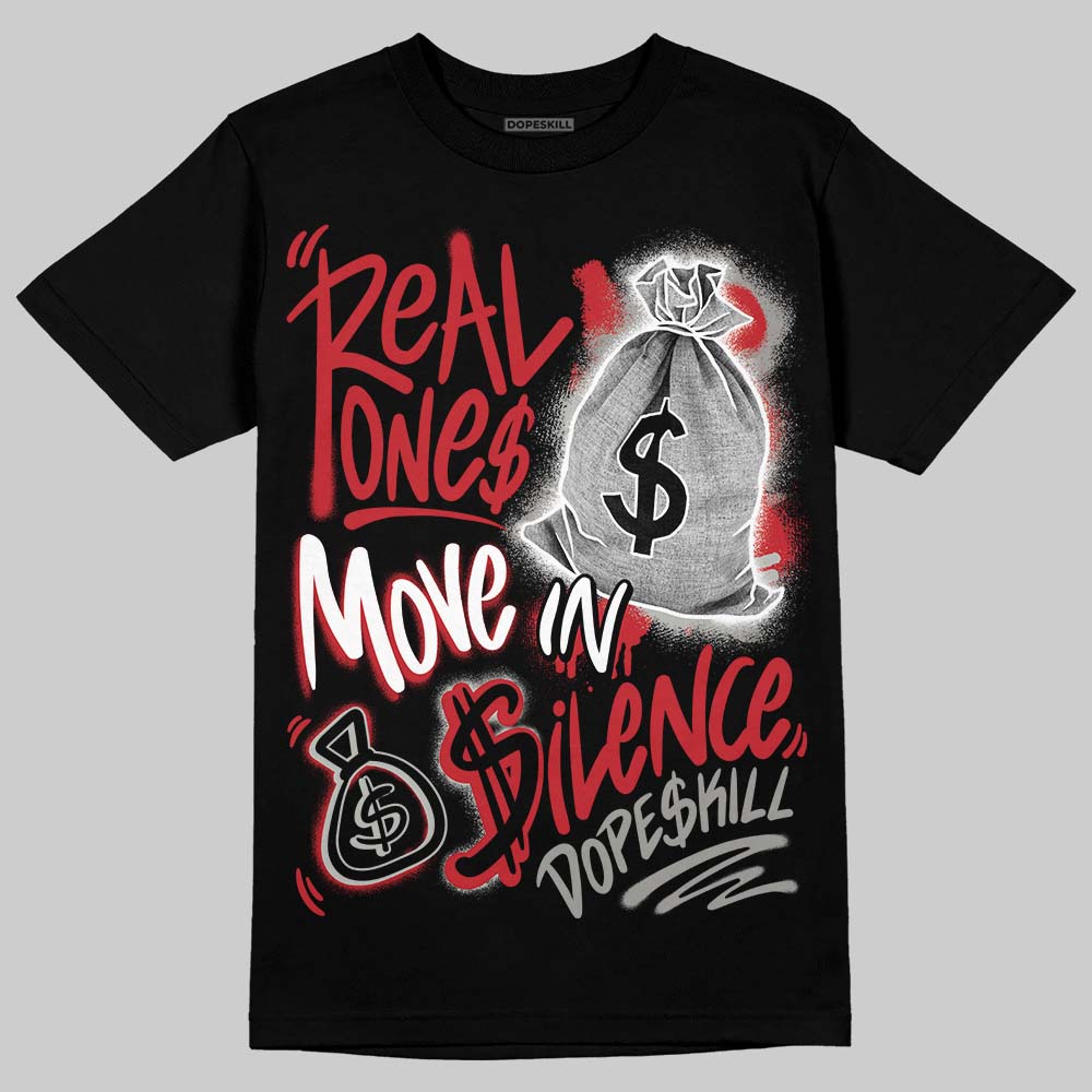 Air Max 95 Big Bubble Comet Red DopeSkill T-Shirt Real Ones Move In Silence Graphic Streetwear - black