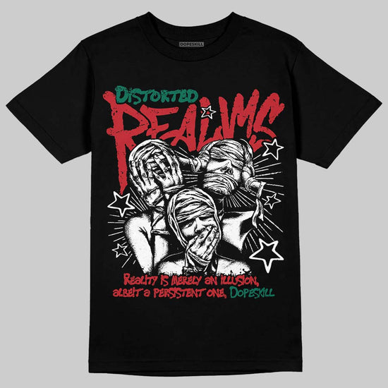 Jordan 3 Mexico 'El Vuelo' DopeSkill T-Shirt Distorted Realms Graphic Streetwear - Black