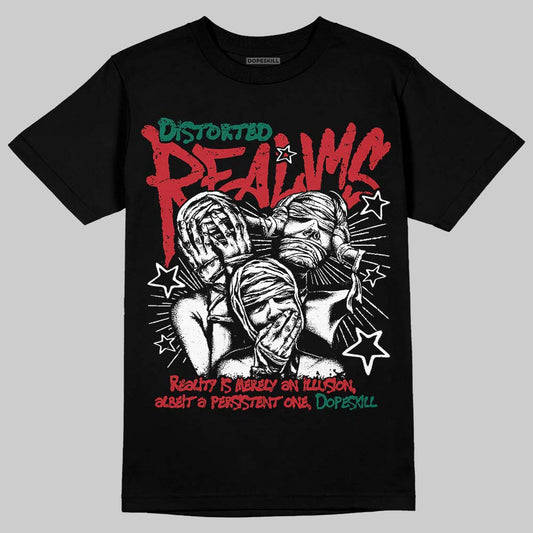 Jordan 3 Mexico 'El Vuelo' DopeSkill T-Shirt Distorted Realms Graphic Streetwear - Black